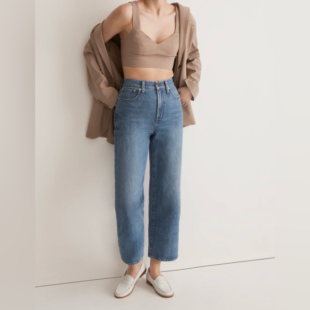 Madewell Perfect Vintage Wide-leg Crop Jean Size 33